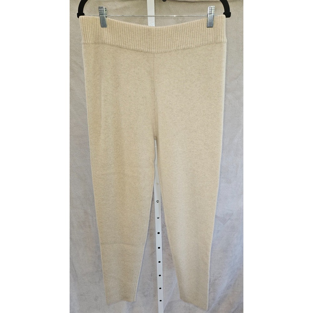 NWT Cozy Earth Cashmere Leggings Oatmeal Knit Stretch Luxury Lounge Pants XL 470